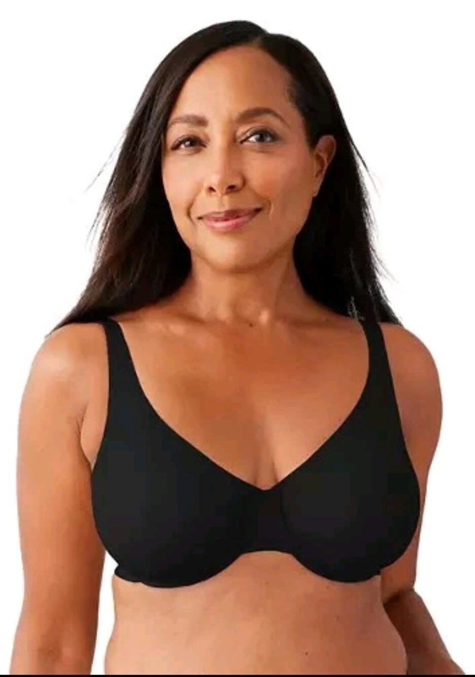 Wacoal Comfortable Cool Underwire Bra 855385 Black 36C NWT T-Shirt Smooth Lift